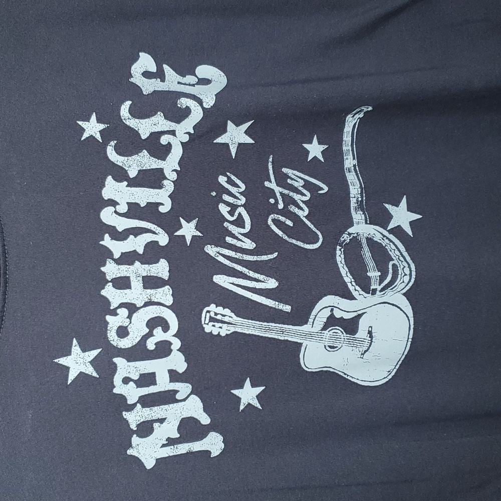 NWOT Nashville Music Crop Tee